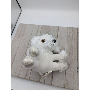 MVP White Poodle Plush Dog Glitter Eyes Stuffed Animal Toy Dog Fuzzy Plushie 7”